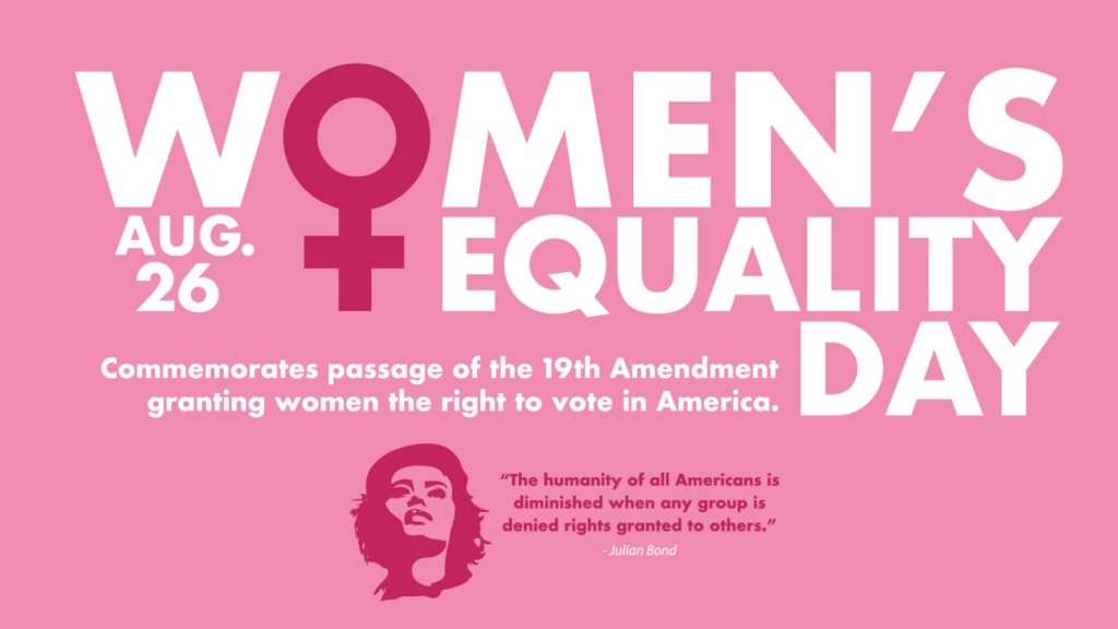 August 26 Womens Equality Day Markey Digital Signage